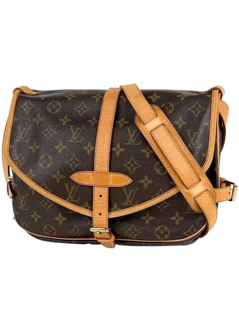 Louis Vuitton Saumur 30 Shoulder Bag Monogram Brown